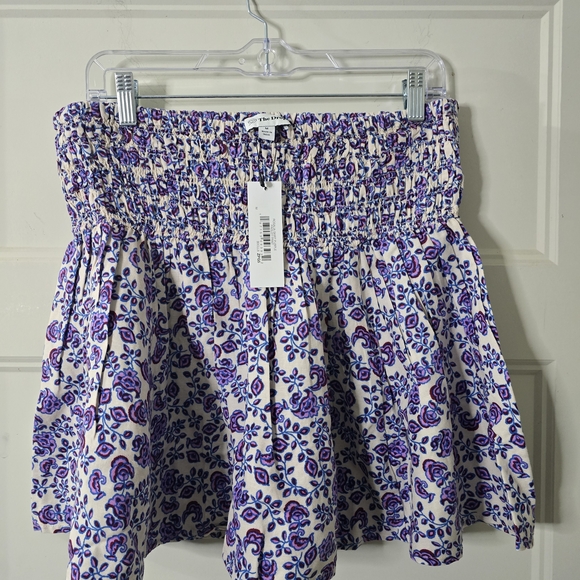 Elegant Purple Floral A-Line Skirt - Picture 2 of 4